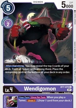 Wendigomon (BT7-070) - Next Adventure