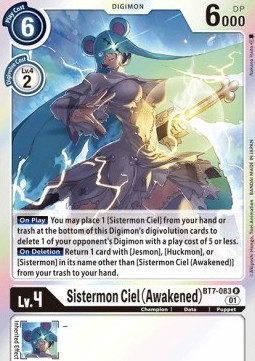 Sistermon Ciel (Awakened) (BT7-083) - Next Adventure