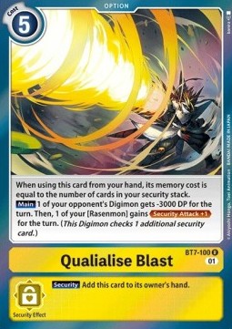 Qualialise Blast (BT7-100) - Next Adventure