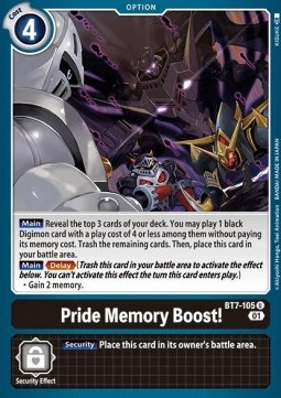 Pride Memory Boost! (BT7-105) - Next Adventure