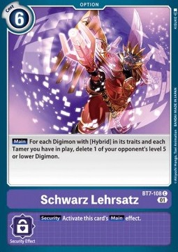 Schwarz Lehrsatz (BT7-108) - Next Adventure