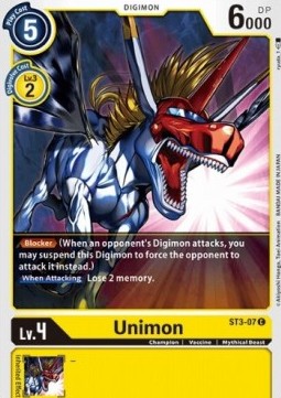 Unimon (ST3-07) - Starter Deck: Heaven's Yellow