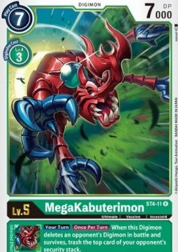MegaKabuterimon (ST4-11) - Starter Deck: Giga Green
