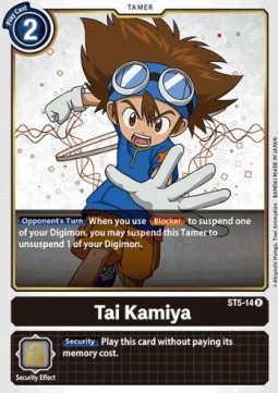 Tai Kamiya (ST5-14) - Starter Deck: Machine Black