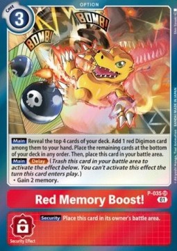 Red Memory Boost! (P-035) (V.1) - Promos