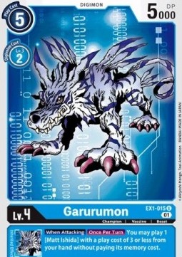 Garurumon (EX1-015) (V.1) - Classic Collection