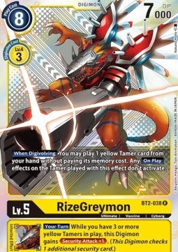 RizeGreymon (BT2-038) - Premium Pack Set 01