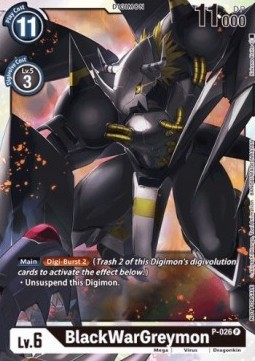 BlackWarGreymon (P-026) - Promos