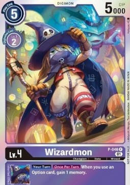 Wizardmon (P-046) (V.1) - Promos