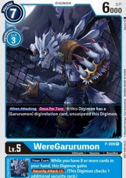 WereGarurumon (P-008) (V.1) - Promos
