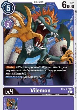 Vilemon (BT2-072) - Tamer Party Event Promos