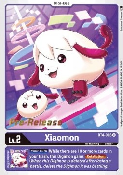 Xiaomon (BT4-006) - Promos: Great Legend