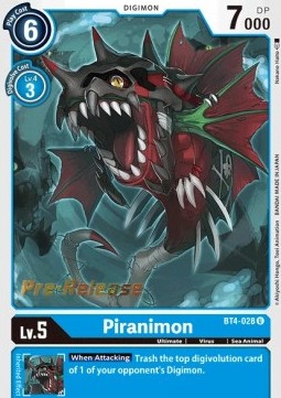 Piranimon (BT4-028) - Promos: Great Legend