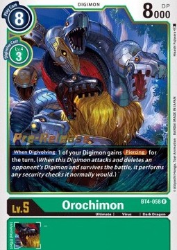 Orochimon (BT4-058) - Promos: Great Legend