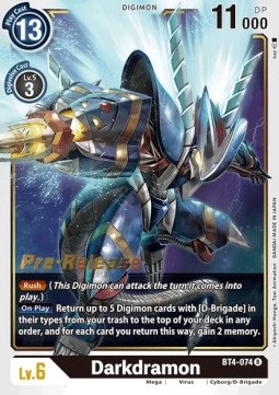 Darkdramon (BT4-074) - Promos: Great Legend