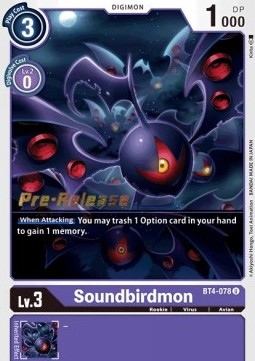 Soundbirdmon (BT4-078) - Promos: Great Legend