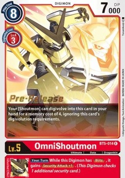 OmniShoutmon (BT5-014) - Promos: Battle Of Omni