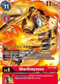 WarGreymon (BT5-016) - Promos: Battle Of Omni