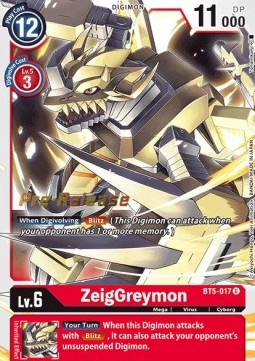 ZeigGreymon (BT5-017) - Promos: Battle Of Omni