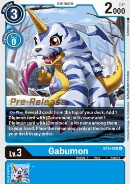 Gabumon (BT5-020) - Promos: Battle Of Omni