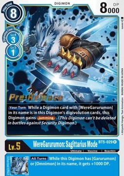 WereGarurumon: Sagittarius Mode (BT5-029) - Promos: Battle Of Omni