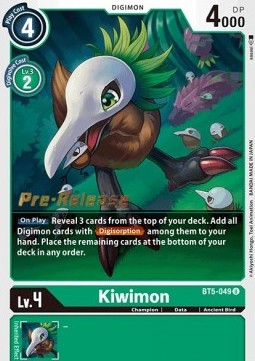 Kiwimon (BT5-049) - Promos: Battle Of Omni