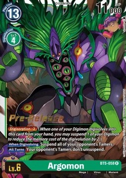 Argomon (BT5-058) - Promos: Battle Of Omni