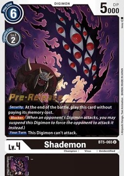 Shademon (BT5-065) - Promos: Battle Of Omni