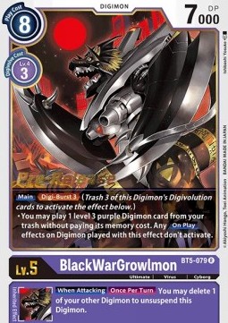 BlackWarGrowlmon (BT5-079) - Promos: Battle Of Omni