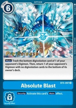 Absolute Blast (BT5-097) - Promos: Battle Of Omni
