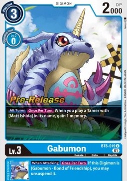 Gabumon (BT6-019) - Promos: Double Diamond