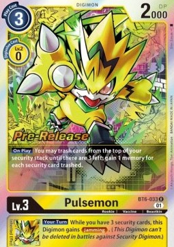 Pulsemon (BT6-033) - Promos: Double Diamond