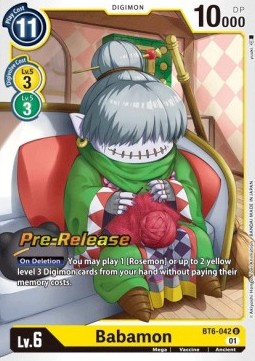 Babamon (BT6-042) - Promos: Double Diamond