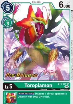Toropiamon (BT6-051) - Promos: Double Diamond