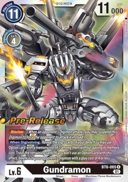 Gundramon (BT6-065) - Promos: Double Diamond