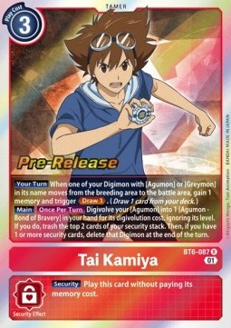 Tai Kamiya (BT6-087) - Promos: Double Diamond