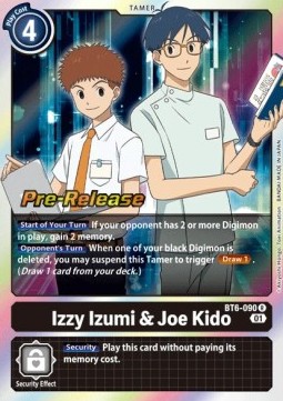 Izzy Izumi & Joe Kido (BT6-090) - Promos: Double Diamond