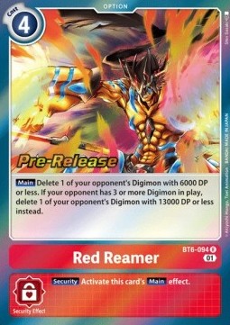 Red Reamer (BT6-094) - Promos: Double Diamond