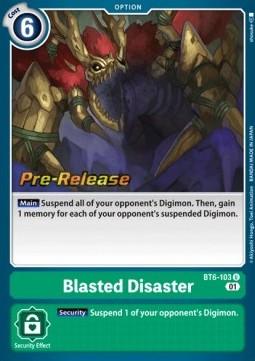 Blasted Disaster (BT6-103) - Promos: Double Diamond