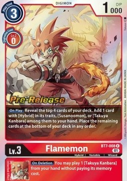 Flamemon (BT7-008) - Promos: Next Adventure