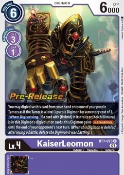 KaiserLeomon (BT7-073) - Promos: Next Adventure