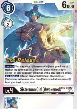 Sistermon Ciel (Awakened) (BT7-083) - Promos: Next Adventure