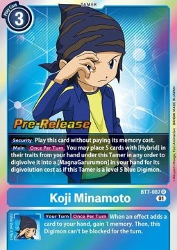 Koji Minamoto (BT7-087) (V.1) - Promos: Next Adventure