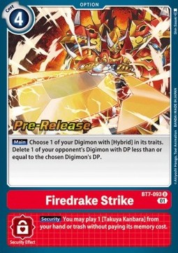 Firedrake Strike (BT7-093) - Promos: Next Adventure