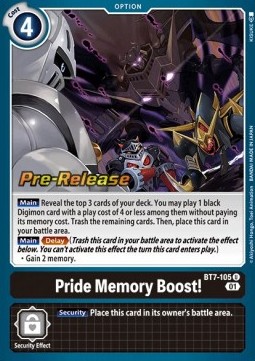 Pride Memory Boost! (BT7-105) - Promos: Next Adventure