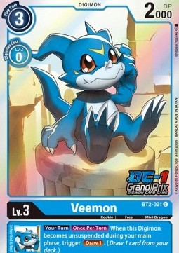Veemon (BT2-021) - Special Tournament Promos
