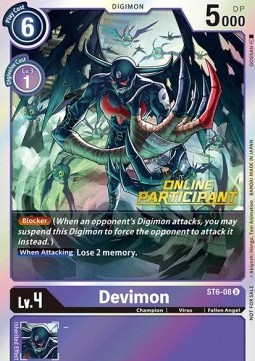 Devimon (ST6-08) (V.1) - Online Regional Promos