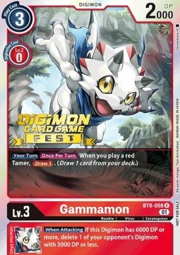 Gammamon (BT8-008) - Digimon Card Game Fest