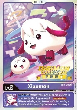 Xiaomon (BT4-006) - Digimon Card Game Fest