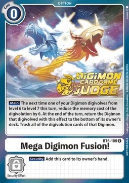 Mega Digimon Fusion! (BT5-109) - Judge Promos
